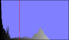 Gray level histogram with Otsu threshold indicated